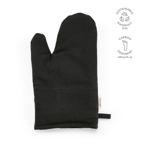 Titian Küche Handschuhe recy. Baumwolle 220gsm  Schwarz | ohne Werbeanbringung