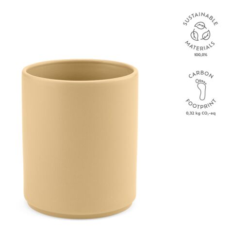 Tiber 350 Tasse Keramik 340 ml Gelb | ohne Werbeanbringung