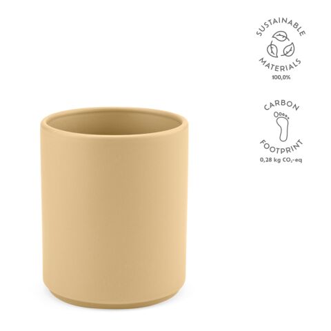 Tiber 250 Tasse Keramik 240 ml  Gelb | ohne Werbeanbringung