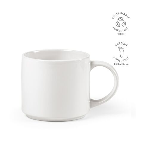 Narva Tasse Keramik 490 ml  Weiß | ohne Werbeanbringung