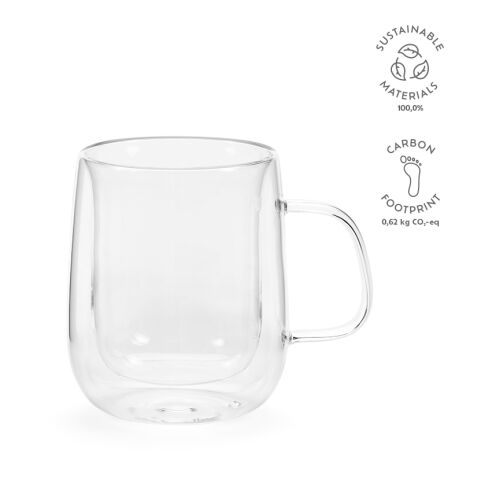Elbe 450 Tasse Borosilikat Glas 440 ml  Transparent | ohne Werbeanbringung