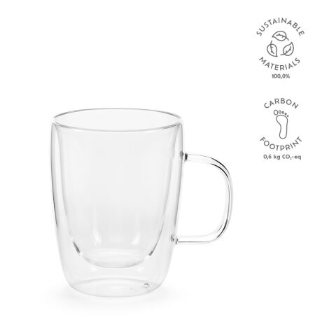 Elbe 350 Tasse Borosilikat Glas 300 ml  Transparent | ohne Werbeanbringung