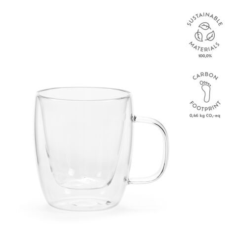 Elbe 220 Tasse Borosilikat Glas 250 ml  Transparent | ohne Werbeanbringung