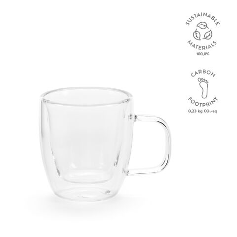 Elbe 75 Tasse Borosilikat Glas 65ml  Transparent | ohne Werbeanbringung