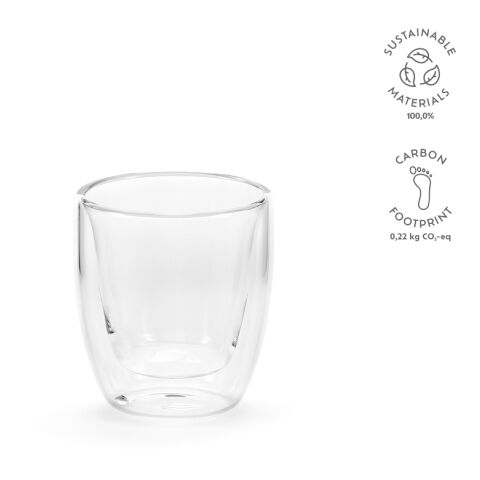 Meuse 75 Tasse Borosilikat Glas 70 ml  Transparent | ohne Werbeanbringung