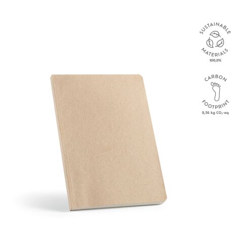 Joyce Notizbuch A5 recy. Papier 80 gsm  Hellbraun | ohne Werbeanbringung | A5