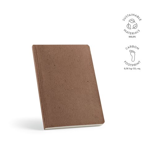Doyle Notizbuch A5 recy. Papier 80 gsm  Hellbraun | ohne Werbeanbringung | A5