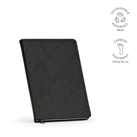 Wilde Notizbuch A5 recy. Papier 80 gsm  Schwarz | ohne Werbeanbringung | A5