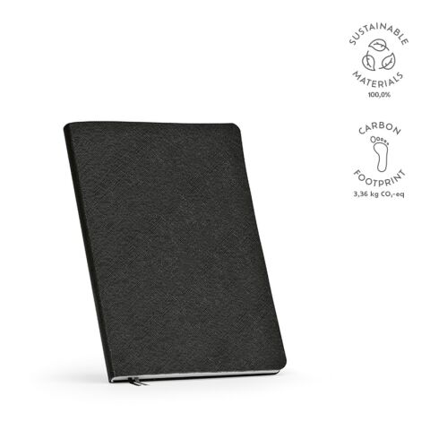 Sartre Notizbuch A5 recy. Papier 80 gsm  Schwarz | ohne Werbeanbringung | A5
