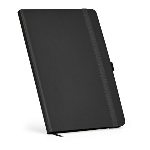 Dumas A5 Notizbuch aus recy.PU.Hardcover.70g/m². 160 Seiten, FSC®-zertifiziert Schwarz