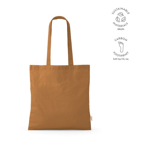 Everest Einkaufstasche recy. Baumwolle 140 gsm  Braun | ohne Werbeanbringung