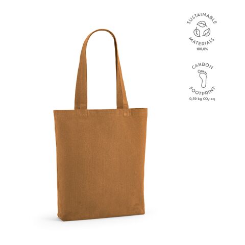 Annapurna Einkaufstasche recy. Baumwolle 180 gsm  Braun | ohne Werbeanbringung