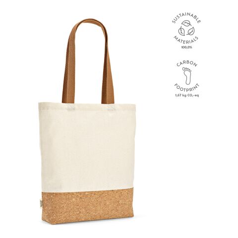 Chimborazo Einkaufstasche recy. Baumwolle 180 gsm  Beige | ohne Werbeanbringung