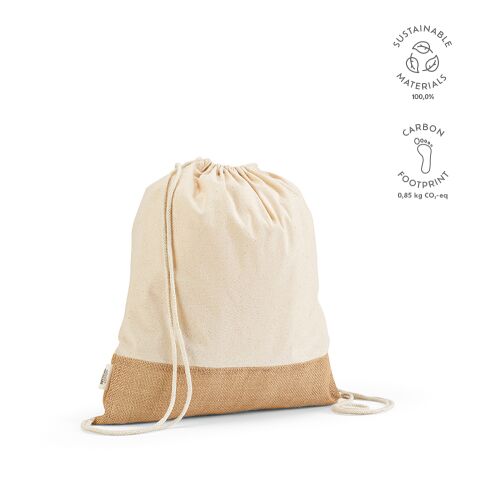 Denali Einkaufstasche recy. Baumwolle 180 gsm  Beige | ohne Werbeanbringung