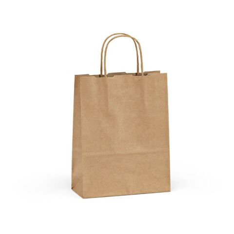 Vesuvio S braune FSC®-Kraftpapiertasche aus Recyclingpapier, 115g/m² Beige | ohne Werbeanbringung | Nicht verfügbar | Nicht verfügbar | Nicht verfügbar