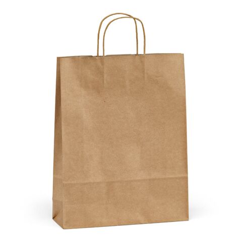 Vesuvio L braune FSC®-Kraftpapiertasche aus Recyclingpapier, 115g/m² Beige | ohne Werbeanbringung | Nicht verfügbar | Nicht verfügbar | Nicht verfügbar