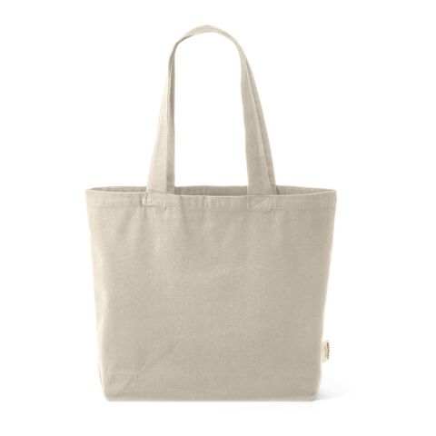 Mulhacén Einkaufstasche aus recy. Baumwolle, 320g/m², 65cm Henkel Beige