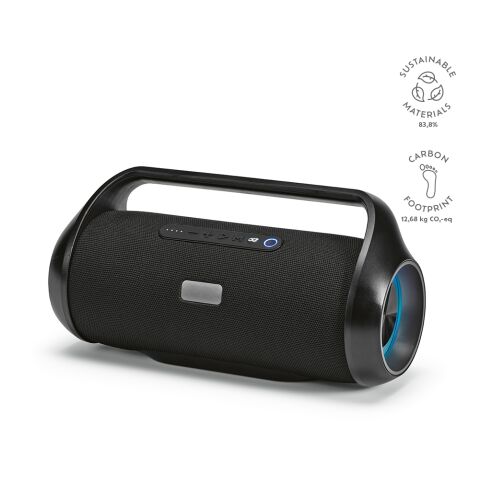 Newton Lautsprecher recy. ABS 6 000 mAh  Schwarz | ohne Werbeanbringung