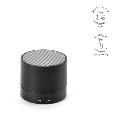 Gauss Lautsprecher recy. ABS 300 mAh  Schwarz | ohne Werbeanbringung