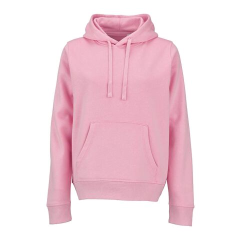 Bondi Damen Kapuzenpullover. Bio-Baumwolle und rPET. 300g/m² Rosa | ohne Werbeanbringung | Nicht verfügbar | Nicht verfügbar | Nicht verfügbar