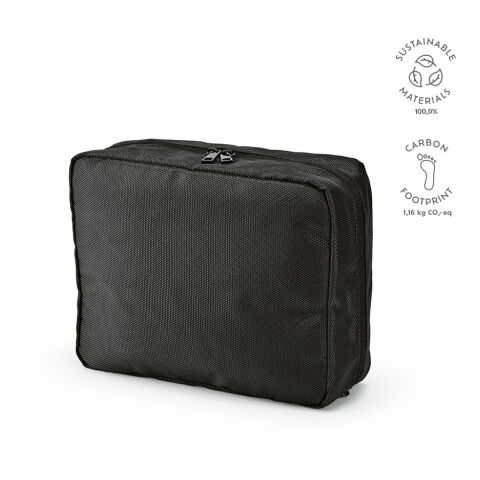 Venice Kulturtasche rPET  Schwarz | ohne Werbeanbringung