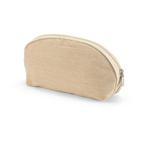 Dehli 1,5L Kulturtasche, 260gsm Jute mit Reißverschluss Beige | ohne Werbeanbringung | Nicht verfügbar | Nicht verfügbar | Nicht verfügbar