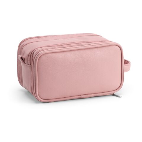 Helsinki Kulturtasche 3,5L aus recy. PU. Mit Doppelreißverschluss und Magnetverschluss.