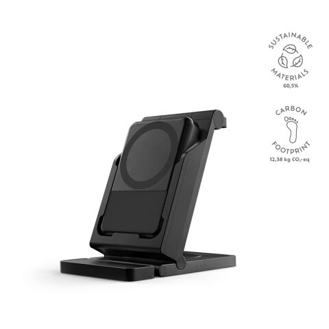 Trinifty Wireless Charger recy.ABS 5 000 mAh  Schwarz | ohne Werbeanbringung