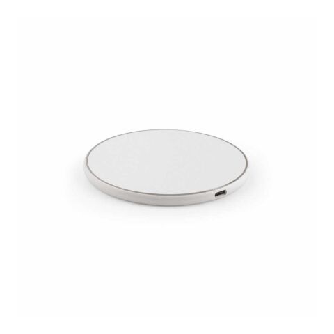Dirac kabelloses Schnellladegerät, recy. ABS, 15W, USB-C-Anschluss Weiß
