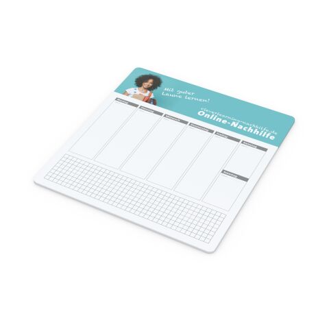 Haftnotiz-Mousepad Haftnotizblock extra groß 203 × 217 mm | Nicht verfügbar | ohne Werbeanbringung | Wochenplaner + Werbung am Kopf