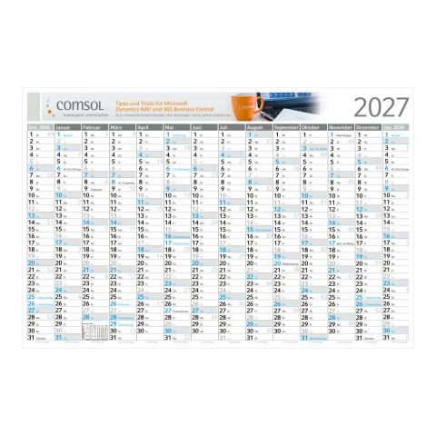 Wandplaner Horizont Dez. Vorjahr – Anfang Folgejahr