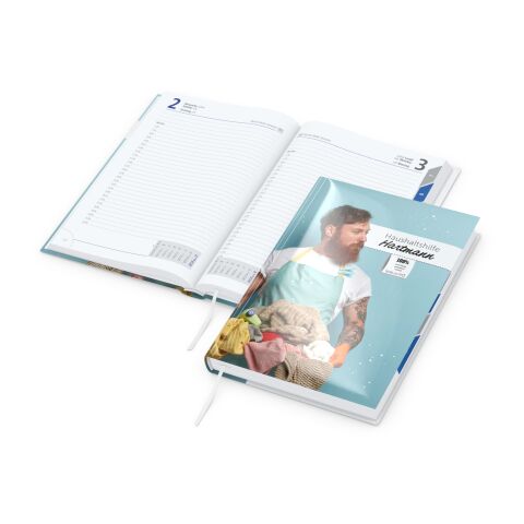 Tageskalender Manager Monatsregister Mo.–So. je 1 Seite Papier-Hardcover DIN A5 | ohne Werbeanbringung | matt