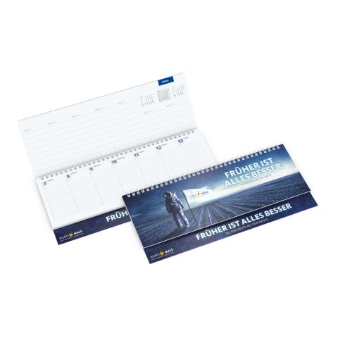 Tisch-Querkalender Master 1 Woche = 2 Seiten 8–21 Uhr 304 × 135 mm | Nicht verfügbar | 4C-Quality | 4C-Quality | Karton-Softcover