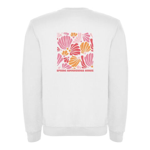 *Spring-Design* Sweatshirt Weiß | Spring Adventure | S | 4C DTF Transfer