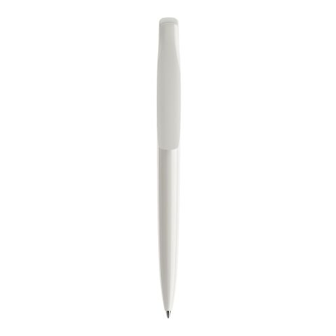 Prodir DS2 Kugelschreiber langer Druckknopf weiß | ohne Werbeanbringung | ohne Werbeanbringung | 75 Black | Poliert Kunststoff | Poliert Kunststoff | Schwarz