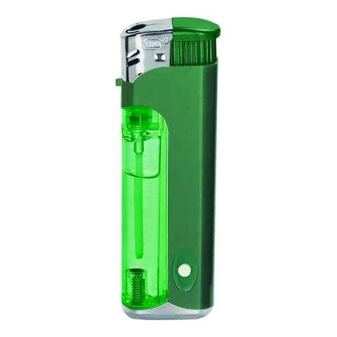 Elektronik-Feuerzeug mit LED EB-17 grün | 1-farbiger Druck einseitig