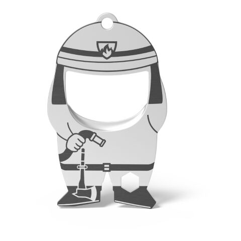 RICHARTZ® Flaschenöffner Fred Firefighter silber | ohne Werbeanbringung | ohne Werbeanbringung | ohne Werbeanbringung