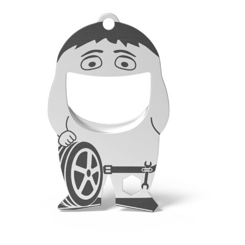 RICHARTZ® Flaschenöffner Fred Mechanic silber | ohne Werbeanbringung | ohne Werbeanbringung | ohne Werbeanbringung