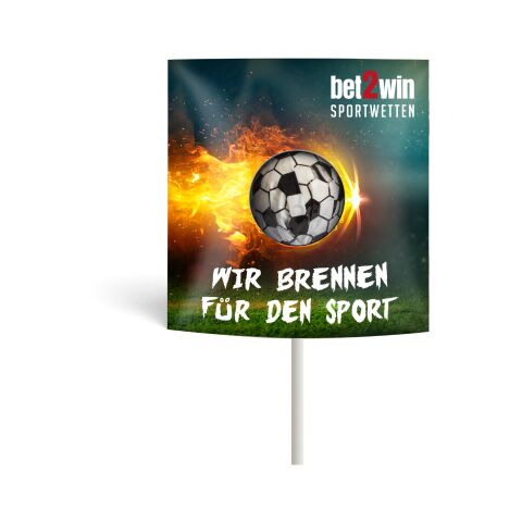 Fußball Kugellolly in Klemmkartonage