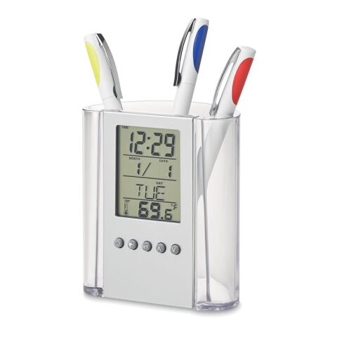 Stiftehalter mit Uhr