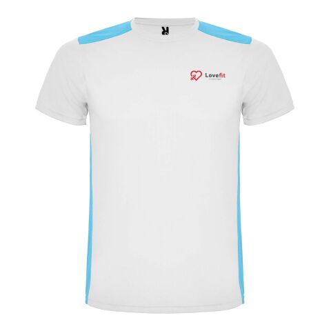 Detroit Sport T-Shirt für Kinder Standard | weiss-türkis | 12 | ohne Werbeanbringung | Nicht verfügbar | Nicht verfügbar | Nicht verfügbar