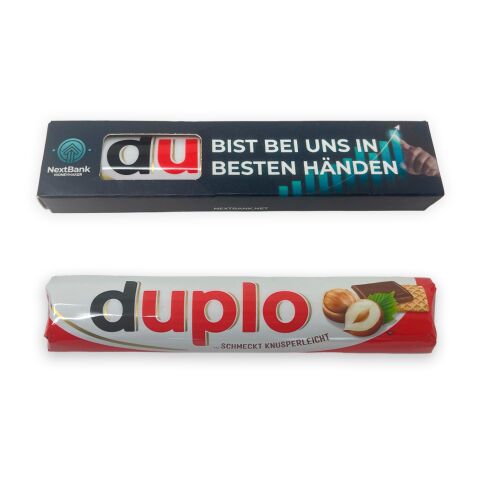 duplo Riegel im Werbeschuber
