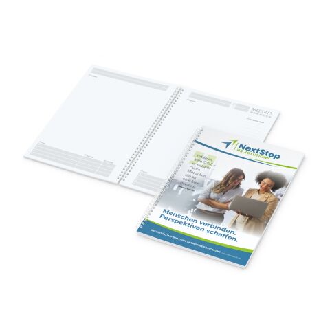 Notizbuch Spiralbindung orgaLine Meeting Notizen Prioritäten To-dos A4+ (225 × 297 mm) | ohne Werbeanbringung