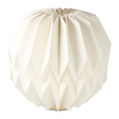 Coollux faltbare, von Origami inspirierte Papier-LED-Lampe Luna 25cm Natur | ohne Werbeanbringung | Nicht verfügbar | Nicht verfügbar