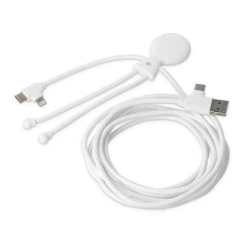 2092 - Xoopar Herr Bio Lang 60W PD Multi-Ladekabel 2 Meter   Weiss | ohne Werbeanbringung | Nicht verfügbar | Nicht verfügbar