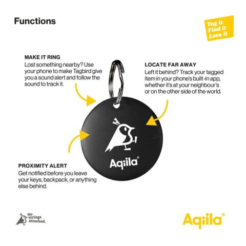 Aqiila Tagbird – Fahrradklingel mit wasserdichter Smartfinder