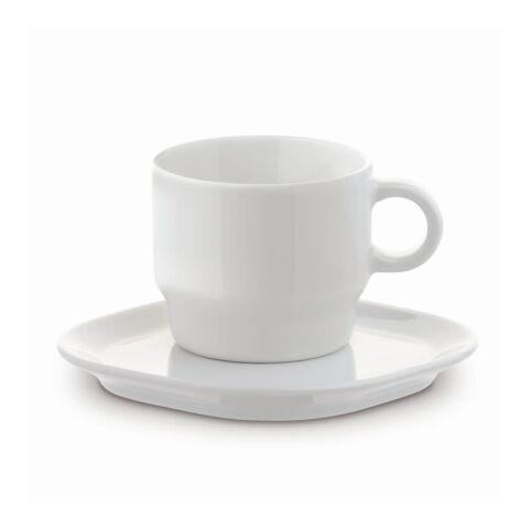 Tasse Viereck Teller Satellite 180ml Weiss | ohne Werbeanbringung | Nicht verfügbar | Nicht verfügbar | Nicht verfügbar