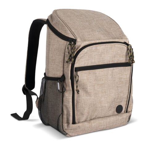 Werbeartikel Sagaform City Kühlrucksack 21 Liter – beige – mit Logo bedruckt