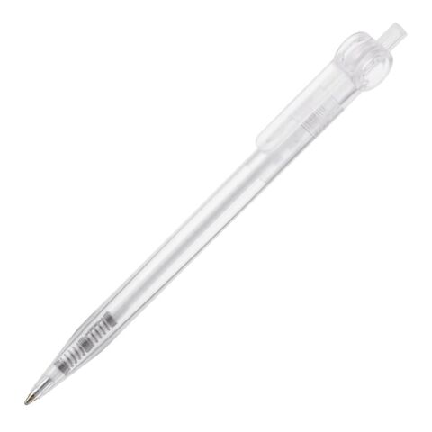 Kugelschreiber Futurepoint Transparent Weiss-Weiss | 1-farbiger Siebdruck | in Verlängerung vom Clip | 50 mm x 25 mm | Nicht verfügbar