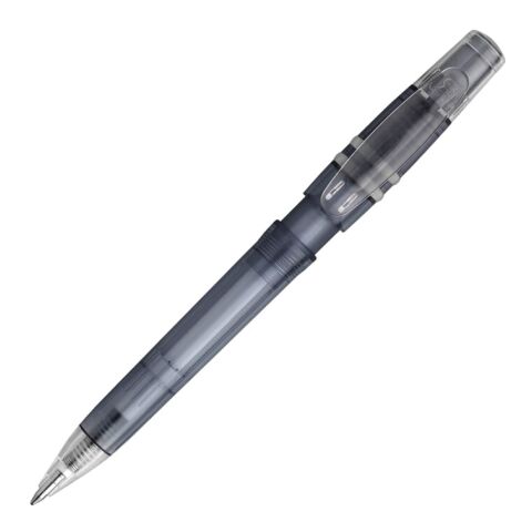 Kugelschreiber Nora Clear Transparent Grau-Grau | 1-farbiger Tampondruck | 270° vom Clip | 40 mm x 8 mm | Nicht verfügbar